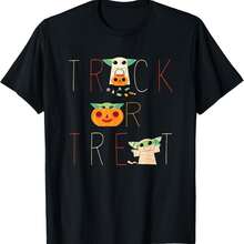 The Mandalorian Grogu Trick Or Treat Halloween T-Shirt - màu đen - Xem 1