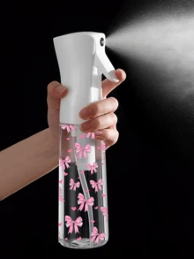 Bow Decor Transparent PET Refillable Travel Spray Bottle, Multi-Purpose Fine Mist Sprayer Bottle, Suitable For Travel And Business, Can Be Used As Makeup Remover Spray, Reusable Hair Mist Bottle, Continuous Spray Bottle, Also For Hair Styling, Cleaning, Plant Misting And Facial Hydration - Multicolor - View 2