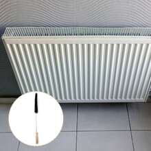 1 个散热器清洁刷，灵活的长木柄清洁除尘器，适用于加热器和烘干机、绒毛和洗衣机 - 适用于清洁平板散热器（款式将随机发货） - 黑色 - 查看 4