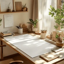 1pc Eye-Protecting Leather Desk Mat, Office Desk Pad, Large Mouse Pad, Laptop Desk Mat, Manicure Desk Mat, Coffee Table Mat, Vanity Table Mat, Super Large Tablecloth, Waterproof, Oil-Proof, Stain-Resistant, Wear-Resistant, Washable Home Dining Table Mat, Suitable For Various Tabletops, Large Dining Table Mat And Small Desk Mat, Fashionable Design, Perfect For Home Decor And Holiday Gifts, Kitchen Counter Mat