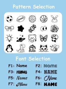 12支/套 可定制姓名印花粉蓝铅笔，个性化铅笔，适合小学生，学校书写考试礼物，教师礼物，返校礼物，派对礼品，生日礼物，企业礼品，优雅定制铅笔，送给他的礼物，送给朋友的礼物，可定制教师铅笔，现代，可爱，适合作为生日礼物 - 彩色 - 查看 3