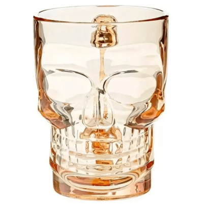CANECA CAVEIRA 500ML CHOP CERVEJA AMBAR