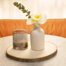 4 pezzi Fette di legno naturale, dischi di legno tondi grandi per artigianato, da dipingere a mano, per centrotavola, arti e mestieri, progetti fai-da-te, accessori per la pittura, omaggi per feste, decorazioni natalizie e decorazioni per la casa