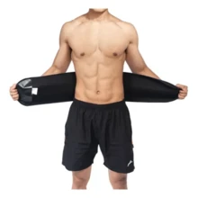 Lumbar Support Belt Thermal Compression For Men And Women, Unisex, Adjustable, Reinforced, Measurement Reducing, Ideal For Exercises - màu đen - Xem 4