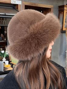 New Plush Mongolian Hat Ladies Autumn AndWinter Cold Warm Atmosphere With Cute PlushHats Winter Outfits