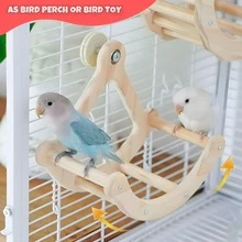 Đồ chơi chim đậu, Đồ chơi vẹt lắc tương tác và đậu, Đồ chơi vẹt đuôi dài bằng gỗ, Đồ chơi trí tuệ cho chim câu đố, Đồ chơi làm giàu trí tuệ cho vẹt, Phụ kiện lồng chim Đồ chơi đậu cho vẹt đuôi dài - Nhiều màu - Xem 12