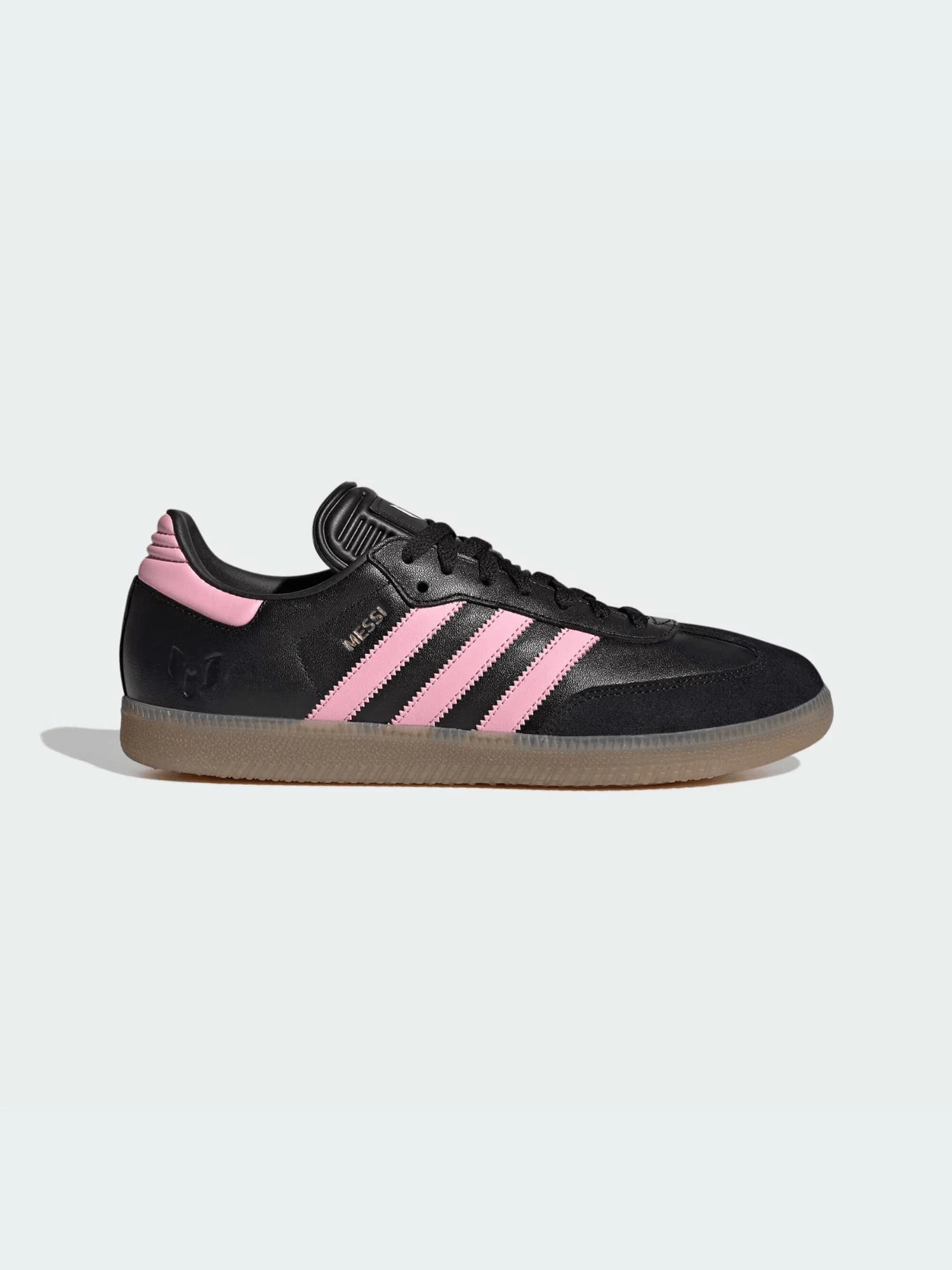 Adidas Originals Adidas Samba MESSI OG Premium Sneakers, Timeless Retro Trainers In Fall Tones, Leather & Suede Construction, Low-Top Casual Sneaker For Outdoor, Sports, Sambas For School And Work, Daily Shoes For Skate Outfit - 核心黑色/金屬金色/膠色 - 查看 1