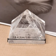 1pc Natural Crystal Clear Quartz Pyramid Quartz Healing Stones Chakra Reiki Crystal Point Tower Home Decor Meditation Ore Minerals