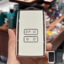 钥匙扣套、钥匙包套适用于雷诺 Captur、Koleos、Kadjar、Arkana、Megane、Dacia Duster、Sandero、Stepway 和智能遥控器钥匙扣圣诞礼物 - 彩色 - 查看 20