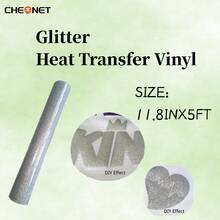 CHEONET 1 Tấm phim nhựa vinyl chuyển nhiệt lấp lánh 30cmx21cm/11.8*8.2IN tự làm quần áo theo yêu cầu - phồng bạc - Xem 17