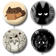 1 件 4.4 厘米/1.73 英寸图案安全别针徽章、纽扣徽章、胸针徽章，适合佩戴在衣服、包包、背包上，是送给家人和朋友的有趣礼物 - 彩色 - 查看 2