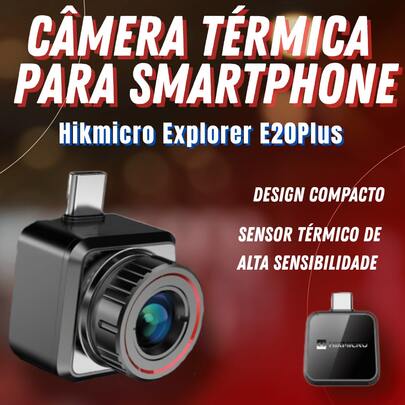 Câmera Térmica Hikmicro Explorer E20Plus - Plug & Play Android | 970m Alcance | Birdwatching | 256x192
