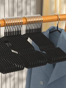 1/10/20 piezas Ganchos metálicos antideslizantes para secar, aptos para el hogar y la cuerda de tender, pueden colgar ropa de niños y adultos - Multicolor - Ver 10