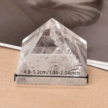 1pc Natural Crystal Clear Quartz Pyramid Quartz Healing Stones Chakra Reiki Crystal Point Tower Home Decor Meditation Ore Minerals