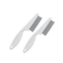 2 件装成人专用细密梳齿发梳，有助于去除虱子和头皮屑 - 彩色 - 查看 10