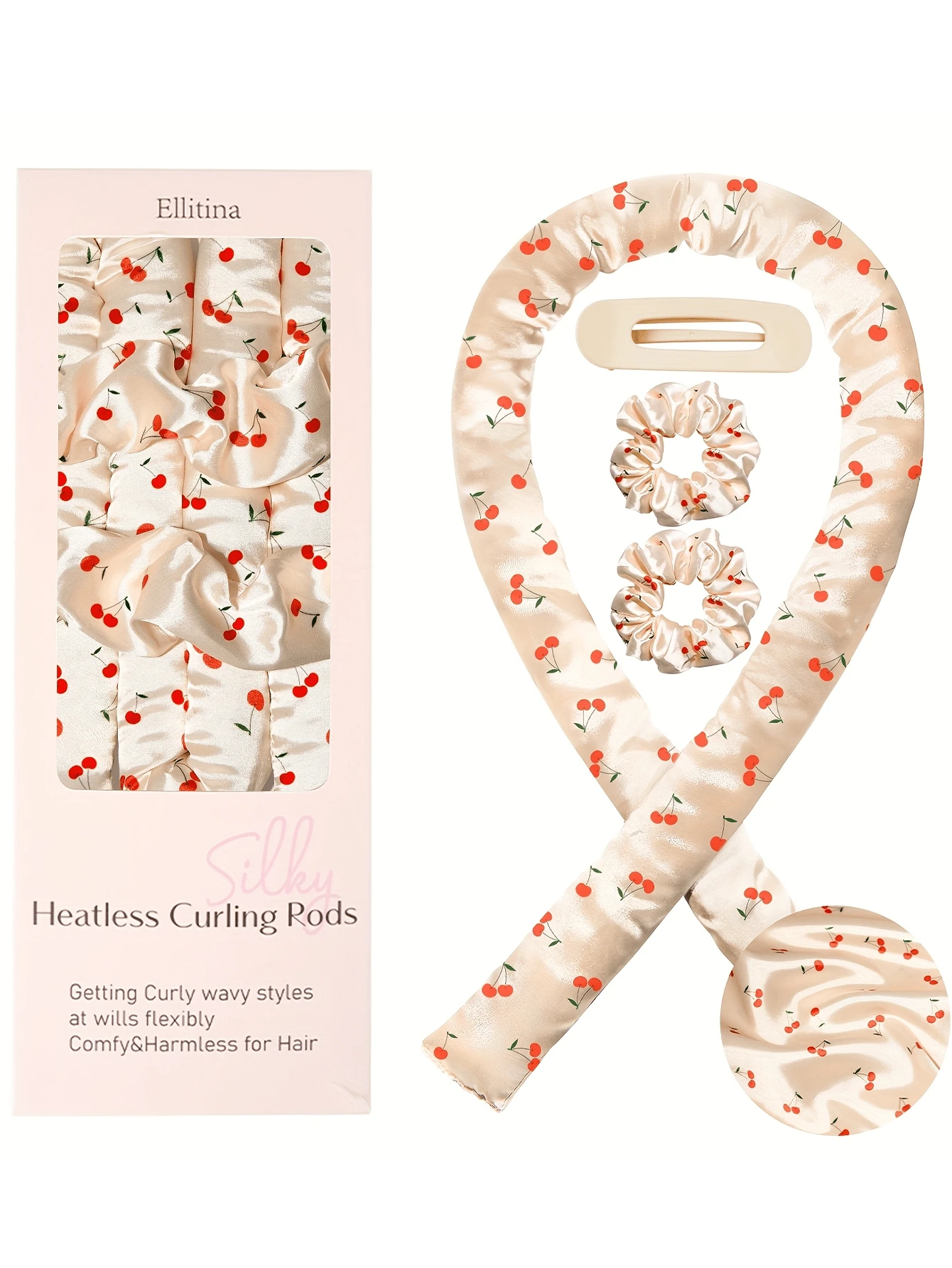Ellitina 4pcs Cherry Print Satin Heatless Curler Set, Overnight Hair Curler To Sleep In, No Heat Curling Rods, With Satin Scrunchies And Clip,Hair Curlers,Curly Hair Brush,Rollers,Curly Hair Products,Curler,Rollers For Hair,Hair Curl,Curly Hair Tools,Hair Roller,Curly Hair,Heatless Curl,Heatless Curls,Hair Curler,Barber,Hair Tools,Hair Products,Hair Curlers,Barber Accessories,Travel,Rollers,Hair Stuff,Hair Accessories,Curly Hair Products,Curler,Rollers For Hair,Hairdressing Equipment,Hair Curl,Curly Hair Tools,Hair Roller,Christmas,Barbershop,Hair Curling Iron, Barber Accessories, Hair Accessories, Curling Iron, Hairdressing,Heatless Waves,Travel Essentials,Hairstyle,Hairdressing,Curly Hair,Hair Rollers,Hair Curler,Heatless Curl,Heatless Curls,Hair Curlers,Rollers,Hair Curl,Rollers For Hair,Curly Hair Tools,Hair Rollers,Hair Roller,Curls Diffuser,Hair,Travel,Hair Products,Hair Tools,Hair Stuff,Barber,Barber Accessories,Barbershop,Hairdressing Equipment