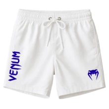COBRA UFC FIGHT TRAINING RUNNING TACTEL ELASTANE SPORTS GYM DRY FIT SHORTS - 白色 - 查看 1