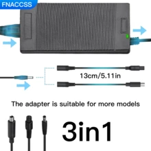 42V 2A Elektroroller Ladegerät, kompatibel mit 36V Lithium-Ionen Batterien, geeignet für Jetson, Razor, Swagtron, Bird, Gotrax, Segway, mit 3 Ladeanschlüssen: 2,5mm/2,1mm DC, 5,5mm DC und 12mm 3-poliger Flugzeugstecker, Universalspannung 100-240V