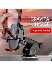 Giá đỡ điện thoại trên ô tô có thể điều chỉnh, xoay 360°, dạng ống lồng, đế hút bằng silicon, gắn trên bảng điều khiển, tương thích với iPhone 16/15/14/13/12/11 và điện thoại Android. - Nhiều màu - Xem 4