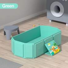 Single Person Foldable Bathtub With Drain Plug, Collapsible Shower Tub, Portable Bathroom Pool, Pet Bath Tub For Cats And Dogs, Bathroom Daycare Travel - Multicolor - View 3