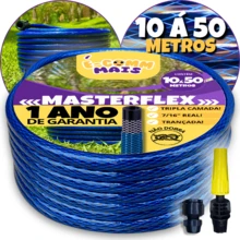 Braided Garden Hose 10 To 50m Meters Reinforced Does Not Kink - Biru - View 1