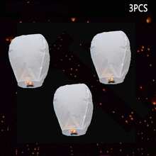 20PCS/10PCS/5PCS/3PCS混色许愿灯，写下您的愿望并让它们飞上天空，适合家庭团聚，纪念派对，婚礼祝福，以及书写浪漫的爱情故事。 - 彩色 - 查看 22