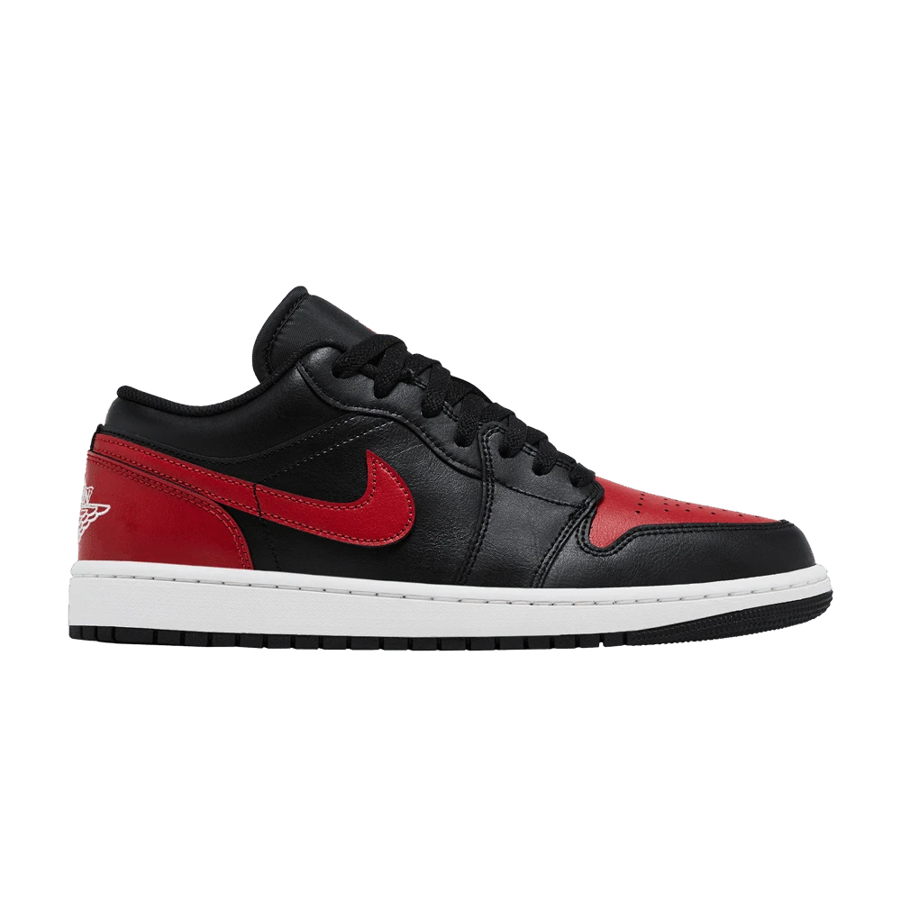 Nike Air Jordan 1 Low 'Bred' (Unisex) Black/Varsity Red/White 553558-067 - 紅色 - 查看 1