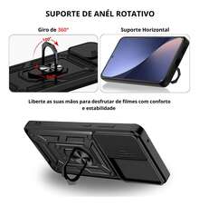 Case Cover For Samsung Galaxy A35/A36/A54/A55/A56/A06/A15/A16/S20 FE/S21 FE/S23 FE/S24 FE/S23/S24/S24 PLUS/S25/S25 PLUS Armor Protection - 黑色 - 查看 5