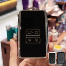 钥匙扣套、钥匙包套适用于雷诺 Captur、Koleos、Kadjar、Arkana、Megane、Dacia Duster、Sandero、Stepway 和智能遥控器钥匙扣圣诞礼物 - 彩色 - 查看 21