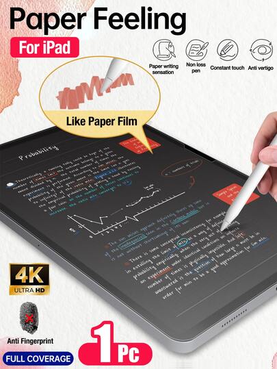Yezodawee Protector de pantalla con sensación de papel para iPad 10th 10.9 pulgadas (2022)/iPad 11th A16 2025, película mate de PET para escritura, compatible con lápiz y Face ID, antirreflejos, antihuellas, ultra delgado, flexible, instalación fácil, sensación mate, antirayones, sin burbujas, claridad HD