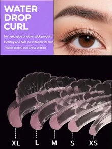 10Pcs 5 Sizes Jelly Lash Lift Pads - Self-Adhesive Silicone C-Curl Shields, Glue-Free Eyelash Lifting Tool For Home & Salon DIY Lash Perming,Cheap,Stocking Stuffers,Makeup,Makeup Tools,Cheap Stuff,Gifts,Gifts For Women,Christmas Gifts - Baby Pink - View 1