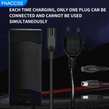 42V 2A Elektroroller Ladegerät, kompatibel mit 36V Lithium-Ionen Batterien, geeignet für Jetson, Razor, Swagtron, Bird, Gotrax, Segway, mit 3 Ladeanschlüssen: 2,5mm/2,1mm DC, 5,5mm DC und 12mm 3-poliger Flugzeugstecker, Universalspannung 100-240V