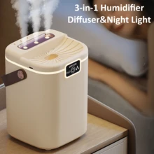Humidificador portátil 3 en 1 para dormitorio y oficina, funcionamiento ultra silencioso