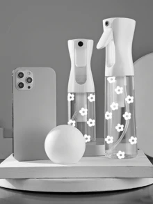 Floral Patterned Transparent PET Refillable Travel Spray Bottle, Multi-Purpose Fine Mist Sprayer Bottle, Suitable For Travel And Business, Can Hold Makeup Remover, Reusable Hair Gel, Continuous Spray For Hair Styling, Cleaning, Plant Essence, Facial Moisturizing, Etc. - Multicolor - View 3