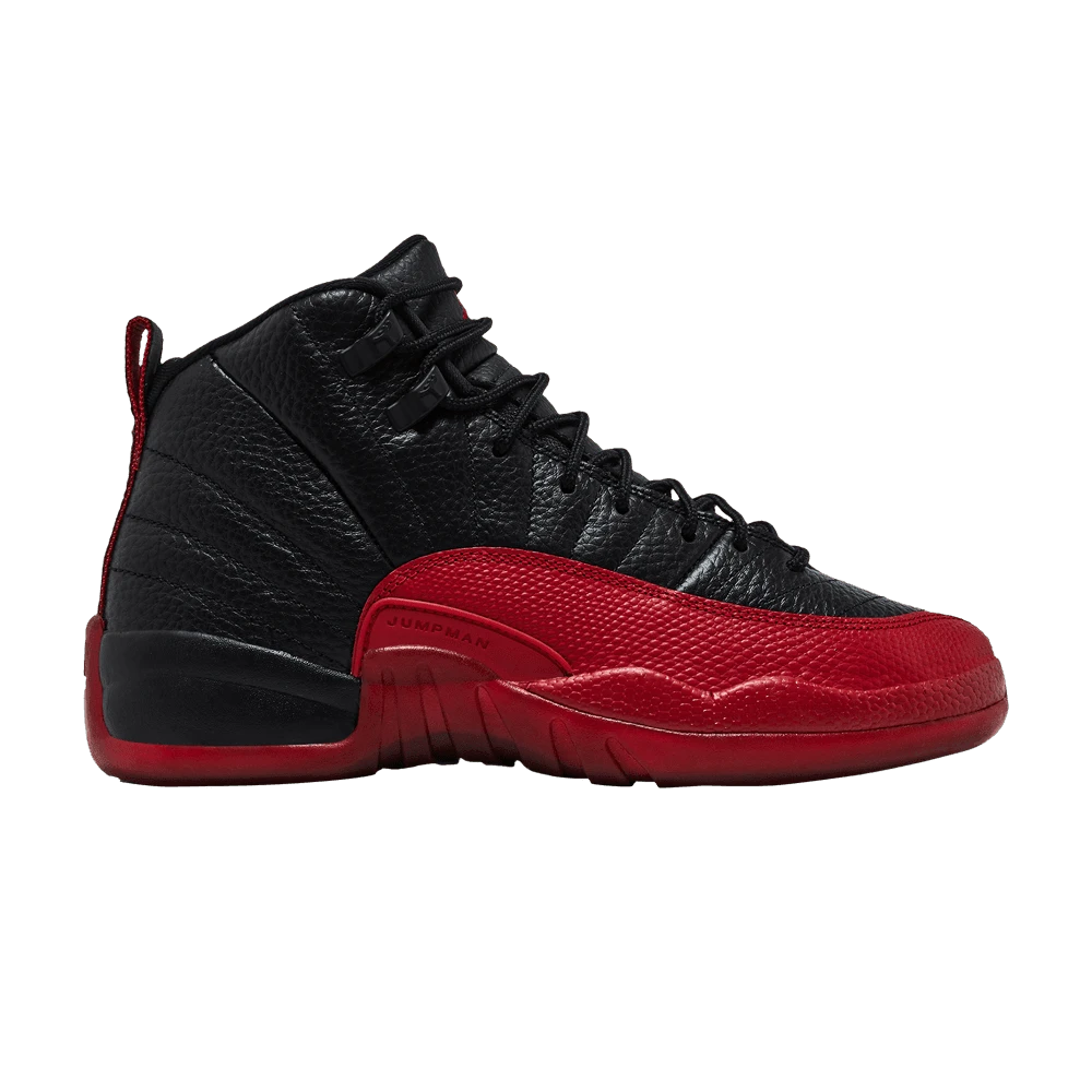 Nike Air Jordan 12 Retro Grade School 'Flu Game' 2025 (Unisex) Black/Varsity Red 153265-002-25 Spring New