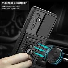 Case Cover For Samsung Galaxy A35/A36/A54/A55/A56/A06/A15/A16/S20 FE/S21 FE/S23 FE/S24 FE/S23/S24/S24 PLUS/S25/S25 PLUS Armor Protection - 黑色 - 查看 4