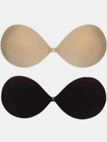 2/1 件隐形聚拢粘合文胸罩杯，厚度 3 厘米，适合小胸围露背连衣裙和婚纱 - 彩色 - 查看 12