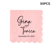 20-500 chiếc khăn ăn cưới tùy chỉnh, khăn ăn giấy viền lượn sóng cá nhân hóa với nhiều kiểu chữ và màu mực, khăn ăn dùng một lần 2 lớp cho đồ uống và tráng miệng, trang trí bàn tiệc cưới hoàn hảo cho tiệc cưới, kỷ niệm, tiệc đính hôn, buổi hẹn hò, tiệc sinh nhật, khăn ăn cocktail tùy chỉnh, phong cách Poetcore, tình yêu vĩnh cửu. - Nhiều màu - Xem 35