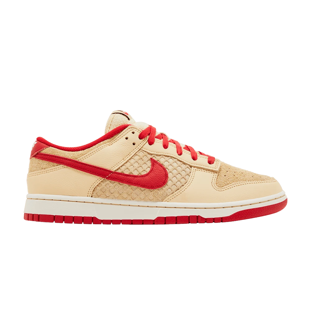 Nike Dunk Low 'Strawberry Waffle' (Unisex) Pale Vanilla/University Red/Sail/Wheat HJ9100-294 Autumn New - Nhiều màu - Xem 1