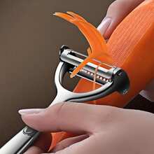 Kitchen Multi-Function Vegetable Peeler (Two-In-One Peeler) - Silver - View 8