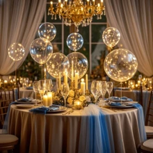 10/20 Pack LED Balloons, 24 Inches Light Up Balloons, Clear Helium Bobo Balloons, Glow Bubble With String Lights For Valentines Day, Halloween, Christmas, Wedding, Birthday Party Decoration - 彩色 - 查看 8