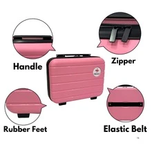 Estuche de belleza ORLACS, de 12 pulgadas, de una sola pieza, de material rígido de PP, ligero, con gran capacidad de almacenamiento, duradero, resistente al agua, al desgaste y a los arañazos, marca europea, diseño europeo, artículo de primera calidad, para maquillaje en el carrito, adecuado para cosméticos y medicamentos, disponible en varios colores