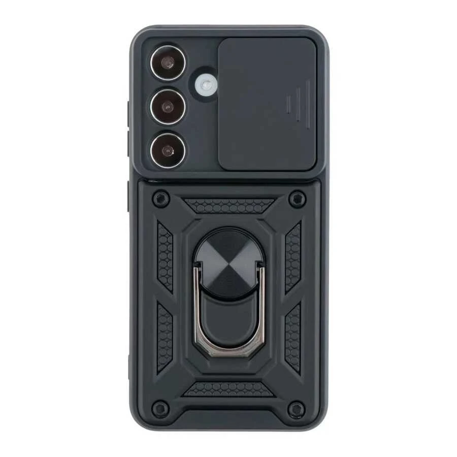 Case Cover For Samsung Galaxy A35/A36/A54/A55/A56/A06/A15/A16/S20 FE/S21 FE/S23 FE/S24 FE/S23/S24/S24 PLUS/S25/S25 PLUS Armor Protection - 黑色 - 查看 1