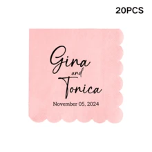 20-500 chiếc khăn ăn cưới tùy chỉnh, khăn ăn giấy viền lượn sóng cá nhân hóa với nhiều kiểu chữ và màu mực, khăn ăn dùng một lần 2 lớp cho đồ uống và tráng miệng, trang trí bàn tiệc cưới hoàn hảo cho tiệc cưới, kỷ niệm, tiệc đính hôn, buổi hẹn hò, tiệc sinh nhật, khăn ăn cocktail tùy chỉnh, phong cách Poetcore, tình yêu vĩnh cửu. - Nhiều màu - Xem 25