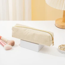 1/2 Stücke Stifteetui einfarbig kariert, multifunktionales Stifteetui mit Diamantmuster, großes Fassungsvermögen, Stifteetui Schultasche (Plüsch Schulstifteetui)