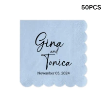 20-500 chiếc khăn ăn cưới tùy chỉnh, khăn ăn giấy viền lượn sóng cá nhân hóa với nhiều kiểu chữ và màu mực, khăn ăn dùng một lần 2 lớp cho đồ uống và tráng miệng, trang trí bàn tiệc cưới hoàn hảo cho tiệc cưới, kỷ niệm, tiệc đính hôn, buổi hẹn hò, tiệc sinh nhật, khăn ăn cocktail tùy chỉnh, phong cách Poetcore, tình yêu vĩnh cửu. - Nhiều màu - Xem 33