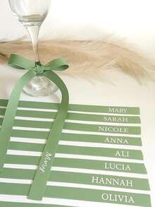 1/5/10 buc Panglică de satin personalizată cu text - 2,5 cm x 65 cm, Imprimeu personalizat cu nume, Finisaj satinat - Excelentă pentru aranjamente de masă din sticlă pentru nunți, Cadouri pentru petreceri de mireasă, Etichete pentru petreceri de burlăcițe - Potrivită pentru mirese, miri, planificatori de nunți, organizatori de petreceri - Etichete cu nume, Panglică pentru împachetat cadouri, Decor pentru agățat mireasă, Accesoriu de nuntă, Etichete cu nume, Etichete pentru invitați la nuntă, Panglici pentru agățat mireasă, Dragoste pentru totdeauna - Normal - Vizualizare 11