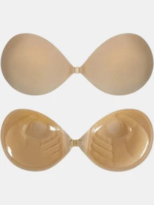 2/1 件隐形聚拢粘合文胸罩杯，厚度 3 厘米，适合小胸围露背连衣裙和婚纱 - 彩色 - 查看 11