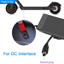 42V 2A Elektroroller Ladegerät, kompatibel mit 36V Lithium-Ionen Batterien, geeignet für Jetson, Razor, Swagtron, Bird, Gotrax, Segway, mit 3 Ladeanschlüssen: 2,5mm/2,1mm DC, 5,5mm DC und 12mm 3-poliger Flugzeugstecker, Universalspannung 100-240V