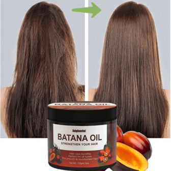 120g Adglamful Banana Hair Oil, Leave-In Hair Treatment, Moisturizing & Anti-Frizz, Enhances Hair Elasticity & Reduces Breakage